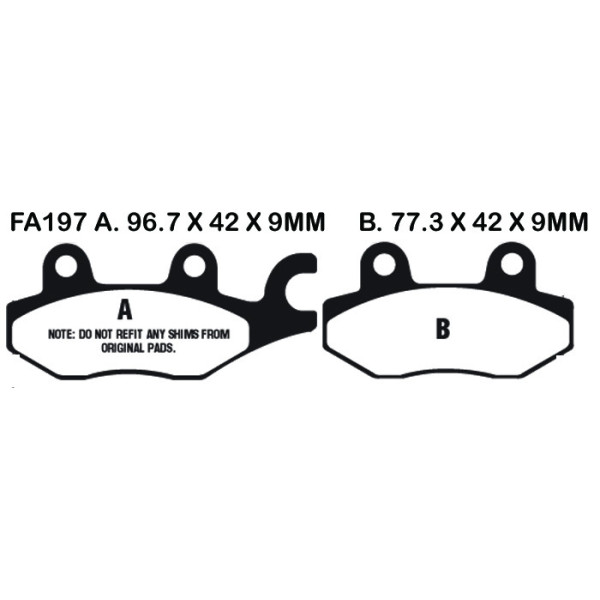 EBC EBC Brake Pads FA197HH
